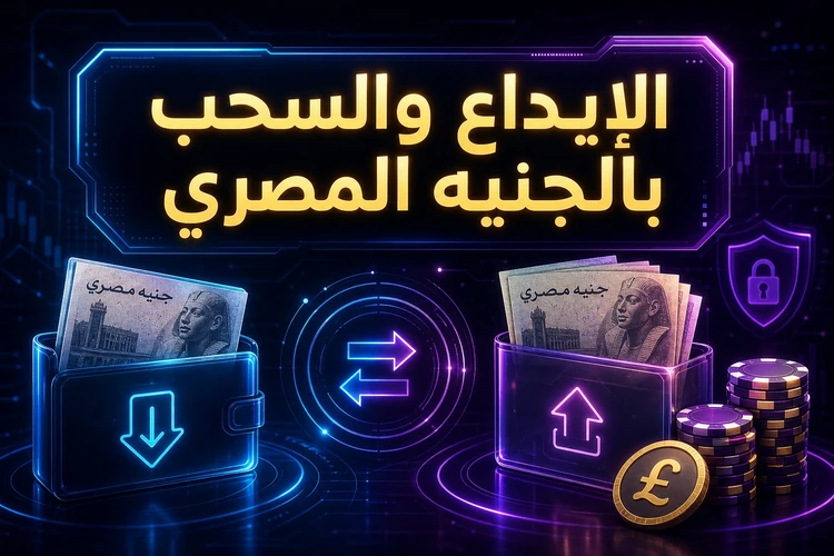 الإيداع والسحب بالجنيه المصري